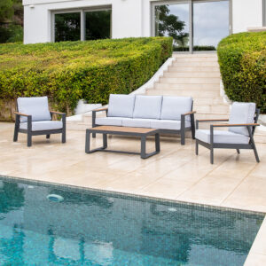SET TURQUIA SOFA 3 PLZ ANTRACITA