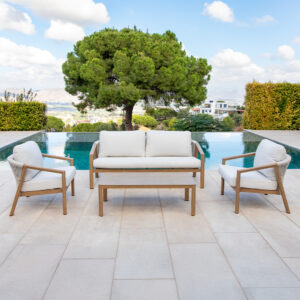 SET MASAI SOFA IMITACION MADERA
