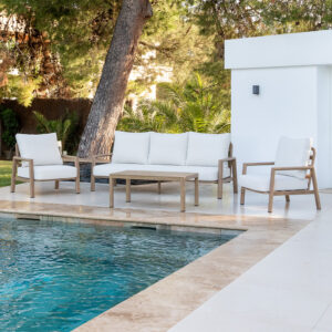 SET SADE SOFA IMITACION MADERA