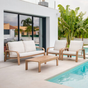SET SUDAFRICA SOFA IMITACION MADERA