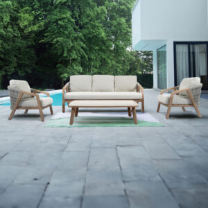 SET SOFA ZAIRE ALUM IMITACION MADERA