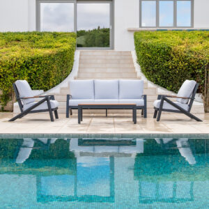 SET TETUAN SOFA ANTRACITA ALU