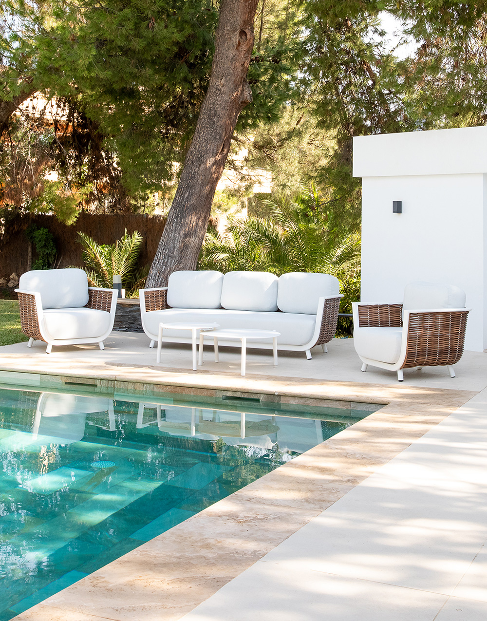 SET MARRAKECH SOFA BLANCO ALU/FIBRA SET MARRAKECH SOFA BLANCO ALU/FIBRA