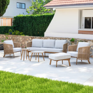 SOFA FEZ 3 PLAZAS ALU/FIBRA