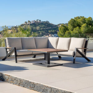 CONJUNTO TETUAN ESQUINERO ANTRACITA MESA ELEVAB