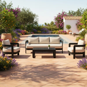 SET CORCEGA BLACK 3 PLAZAS